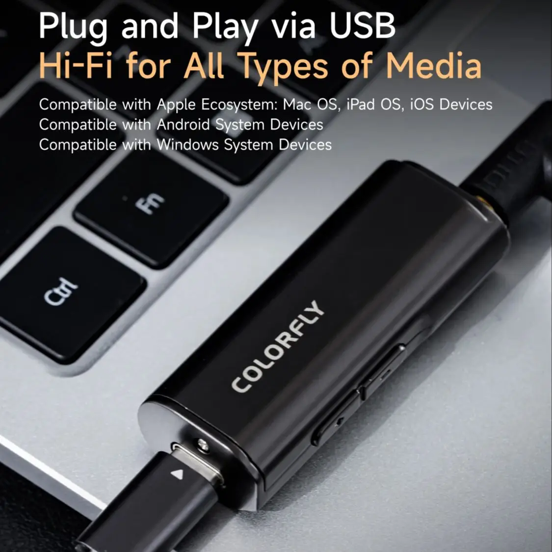 COLORFLY CDA-M1P Portable USB DAC/AMP Headphone Amplifier AK4493SEQ chip PCM768 DSD512 3.5+4.4mm Output