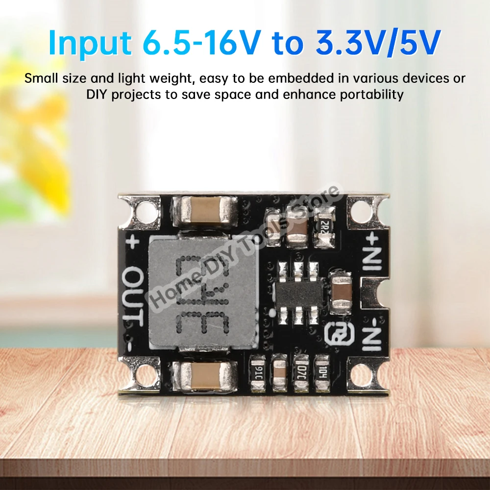 DC-DC Buck Step-down Power Supply Module 6.5-16V to 3.3V/5V DC Voltage Regulator PCB Board Power Buck Module Converter