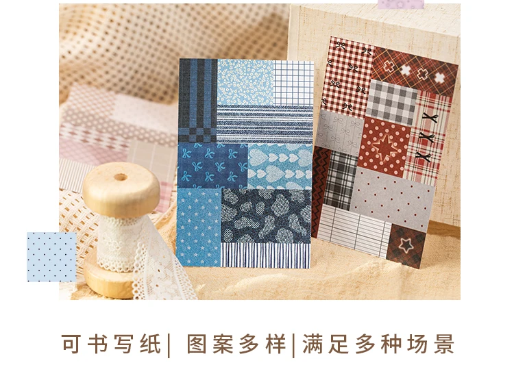 JIANQI 30 Blatt Kreatives Gitter-Stanzsticker-Buch DIY Dekoratives handgemachtes Scrapbooking-Material Tagebuch Album Bastelbedarf – Detail 9