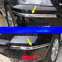 For Mercedes Benz X204 GLK Class GLK260 GLK300 GLK350 2009 - 2015 ABS chrome front rear Bumper head tail Corner Strip