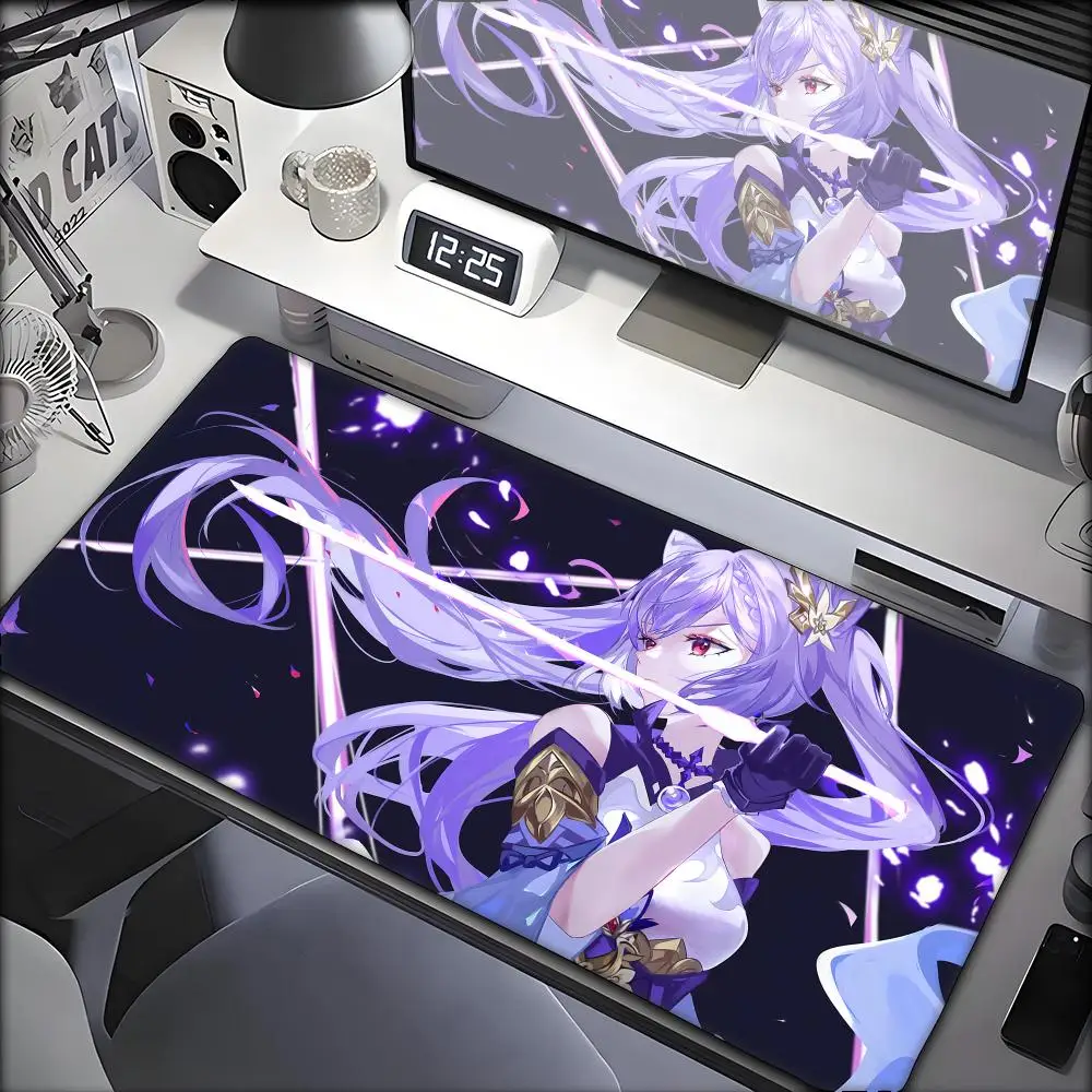 

Genshin Impact Keqing Mousepad Large Gaming Mouse Pad LockEdge Thickened Computer Keyboard Table Desk Mat