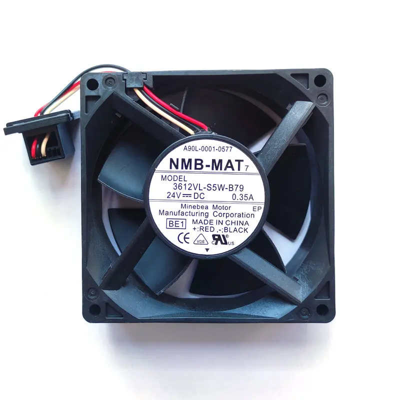 

Водонепроницаемый охлаждающий вентилятор для 3612VL-S5W-B79 BE1 A90L-0001-0577 DC24V 0.35A 92*32 мм 3 линии