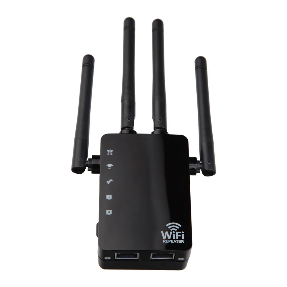 Amplificador de señal WIFI de 1200Mbps, repetidor inalámbrico Rnage Exteender con puerto Ethernet, 2,4G, 5G, banda Dual, Internet Amplifi