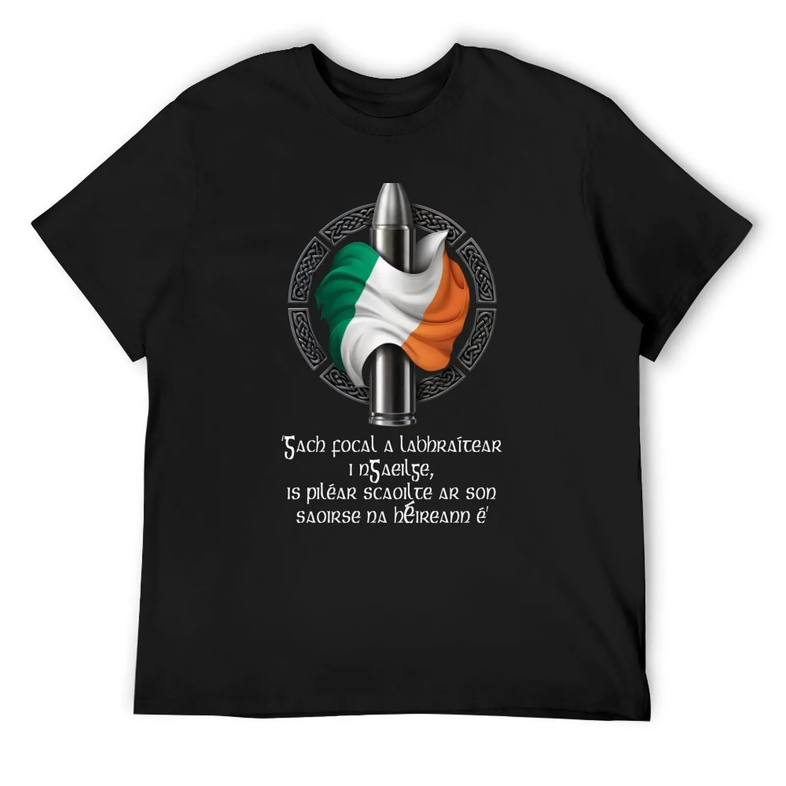 Renouillère chaque mot de rayon irlandais Gaeilge T-Shirt chemises chemises graphiques T-shirt drôle T-shirts noirs chemises hommes Kpop