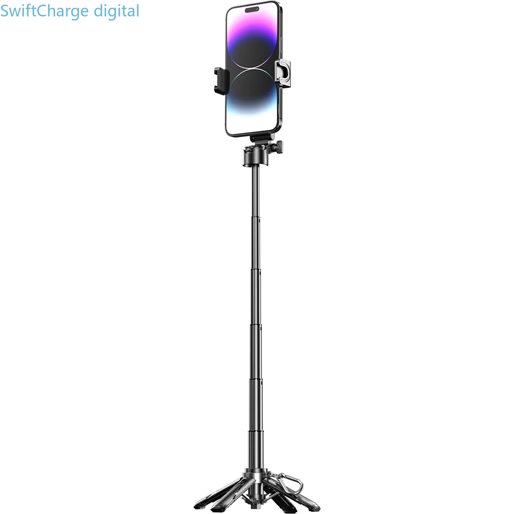 Newly Upgraded Design Mini Bluetooth Portable Telescopic Multifunctional Tripod Phone Selfie Stick