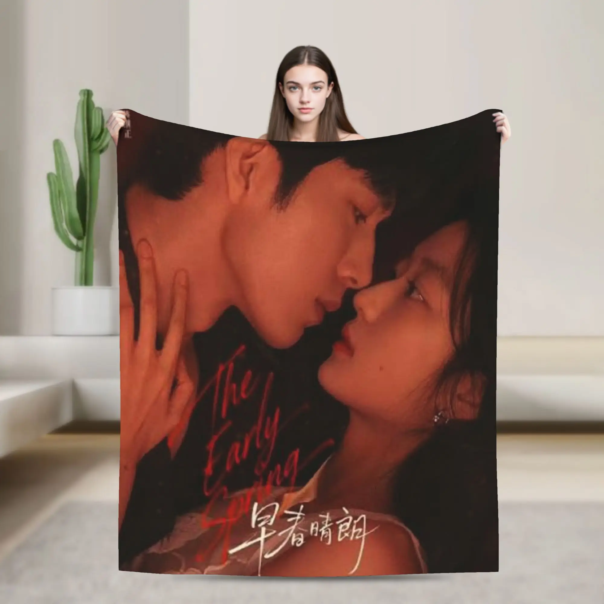 Comfort The Early Spring jing boran Blanket Stuff Sofa Decorative  Throws And Blankets Lightweight Thin Fleece for Car