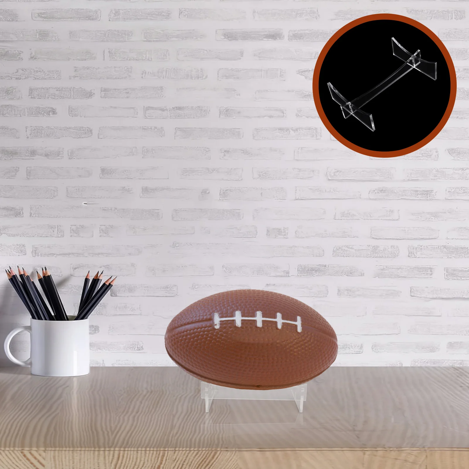 Elegancki, nowoczesny stojak ekspozycyjny na piłki do piłki nożnej, koszykówki, stabilny, przenośny, łatwy w montażu, dekoracja do domu i biura, akcesoria sportowe.