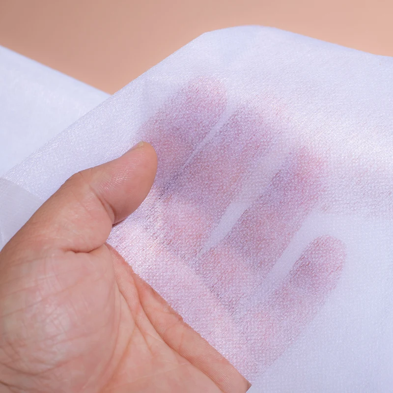 Non-woven Lightweight Fusible Interlining, White & Black Hot-melt Adhesive Lining Fabric,  Adhesive Cloth for Ironing