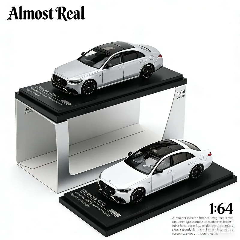 

Almost Real 1:64 AMG S63 E Simulation Static Alloy Car Model, Boys' Holiday Gift Toy, Adult Collection Decoration Item.