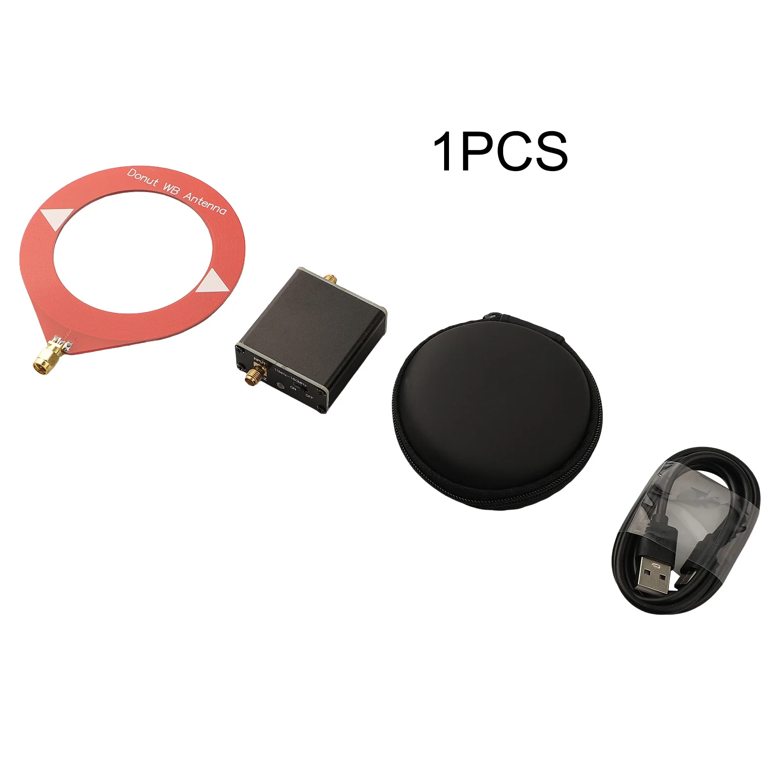 1 Uds. Frecuencia de antena estándar de banda ancha Donut mejorada de 10kHz-180MHz con receptor de señal de convertidor de baja impedancia