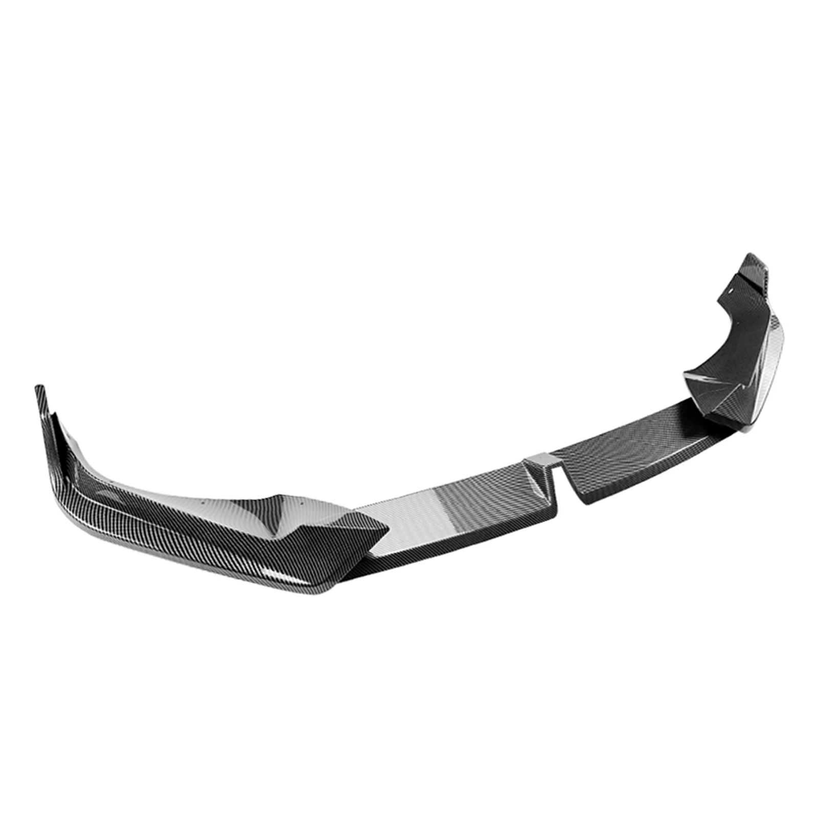 Front Bumper Spoiler Lip For BMW X5 G05 LCI M Sport 2023-2024 Carbon Fiber Look/Gloss Black Lower Splitter Protector Blade Kit