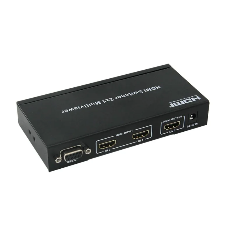 Two screen cutter hdmi seamless switcher 2 in 1 out picture-in-picture PIP central control RS232 remote control manual
