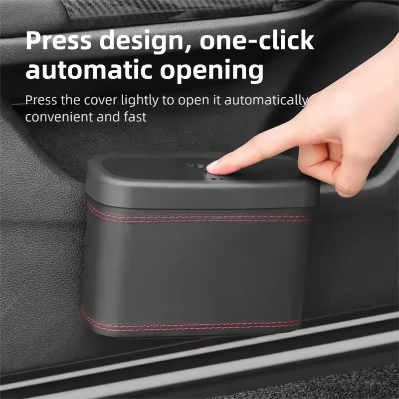 Small Portable Car Trash Can W - Waterproof Car Trash Can With Lid recension och pris