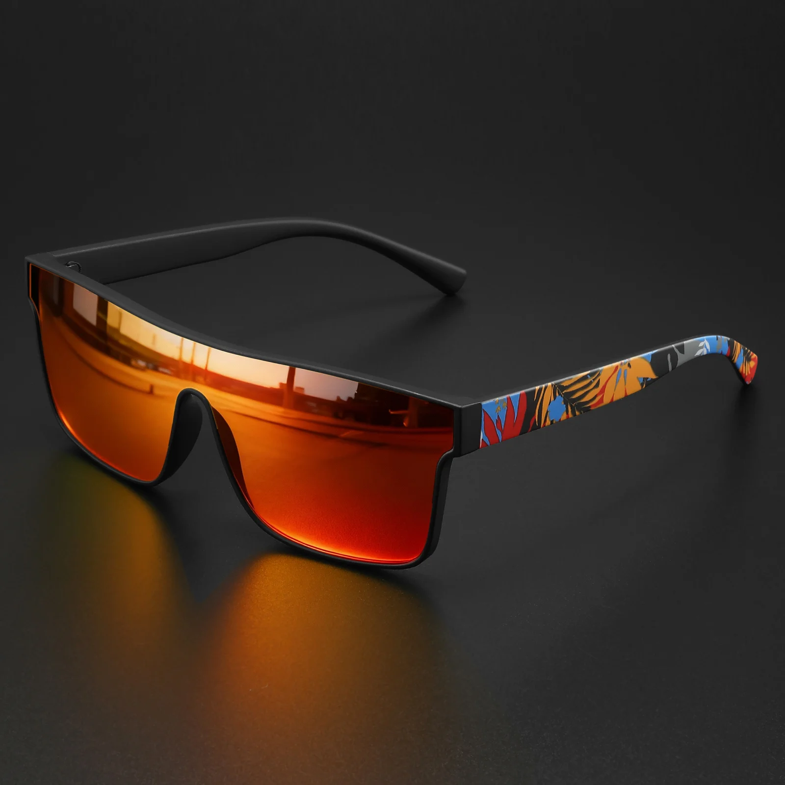 New UV400 Protection Sunglasses Trendy Square Outdoor Sports Eyewear Men Women Running Cycling Hiking Beach Travel Glasses 842