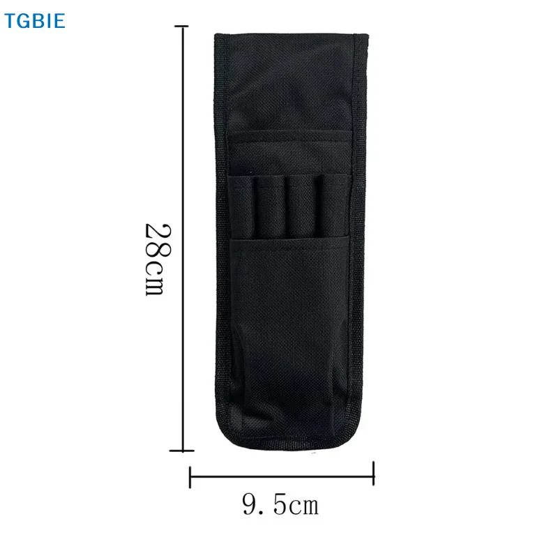 【TL】1Pcs Durable Oxford Cloth Black Multi-Pocket Tool Belt Pouch Bag For Portable Electrician Tools Pen Scissors Organizer Gift