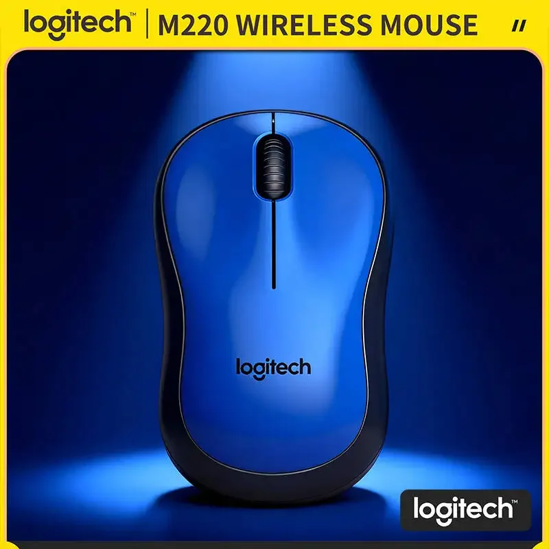 

Logitech M220 Wireless Mouse Silent Click 18 Months Battery USB Nano Receiver 3 Buttons Daily Office and Home Convenient Tool