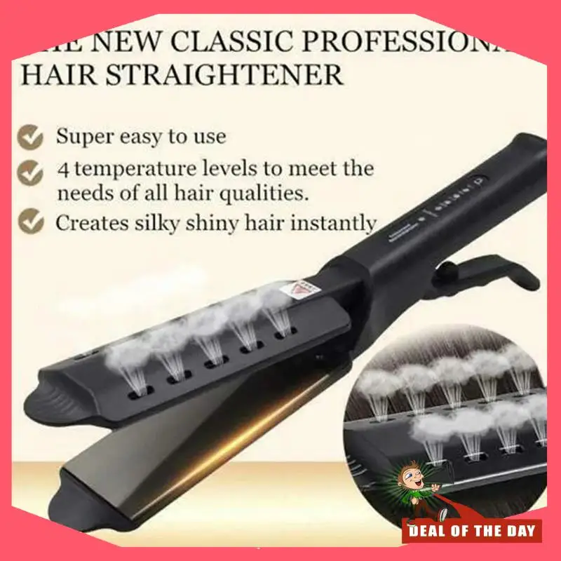 Plancha de aire portátil con entrega en 24 horas, temperatura constante para alisar el cabello y rizar la funcionalidad de flequillo