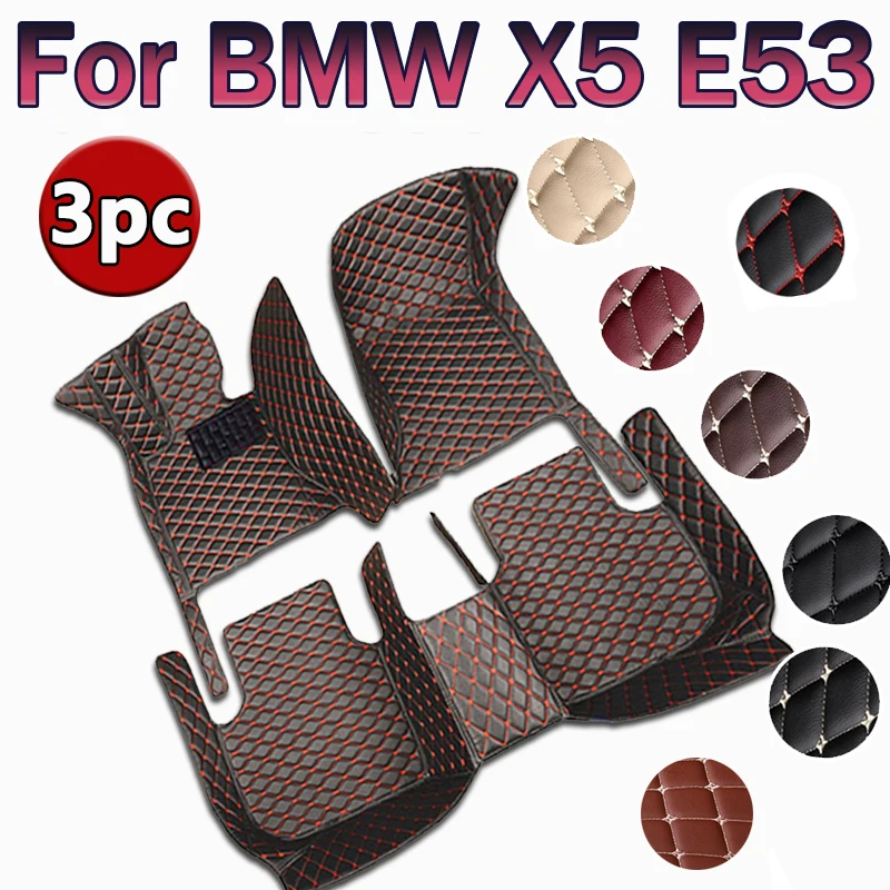 

Custom Automotive Car Floor Mats For BMW X5 E53 2004 2005 2006 2007 2008 Auto Luxury Leather Men Women Car Mats Full Coverage