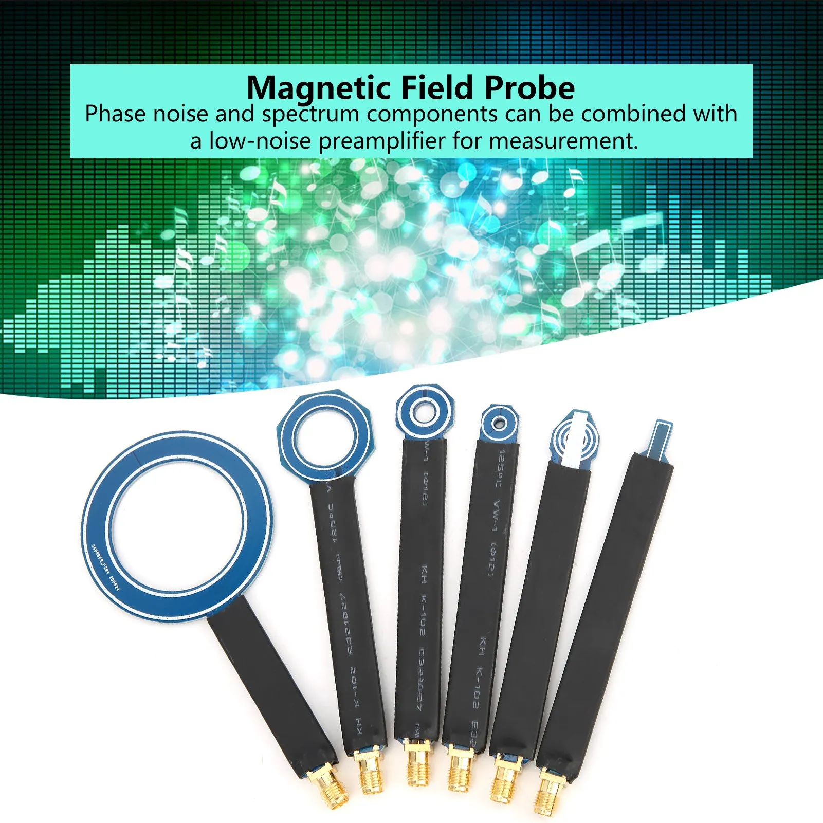 Near‑Field Magnetic Field Probes Set  SMA Conduction Radiation Test Antennas Test Antennas Probes Magnetic Field Probe