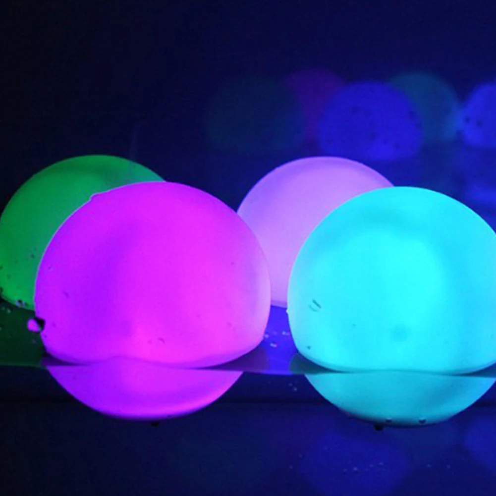 Bola LED luminosa para jardín, Bola hinchable luminosa con Control remoto, globo inflable brillante para playa, fiesta, vacaciones, decoración del hogar