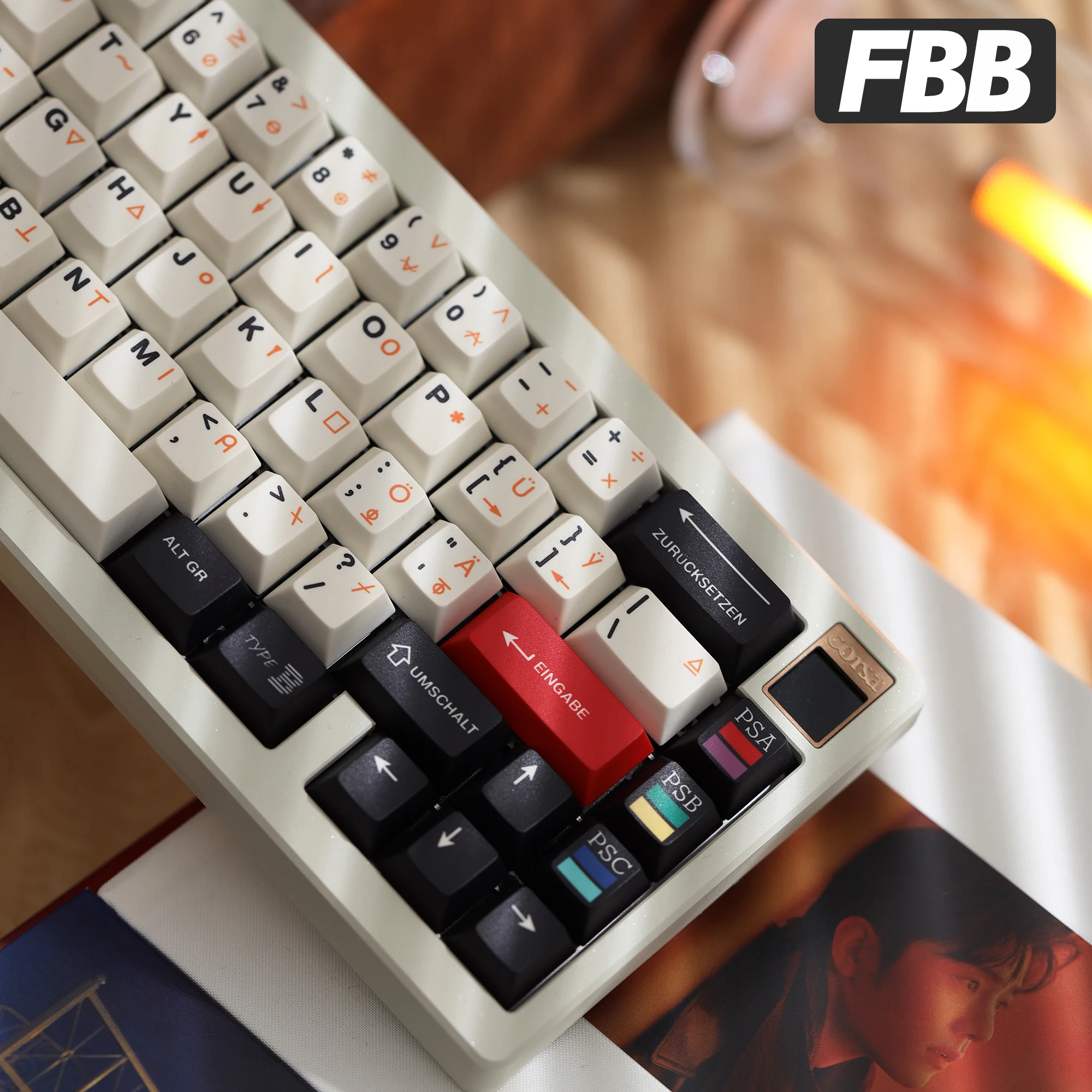 

Колпачки для клавиш FBB IBM Type B в стиле ретро, PBT Dye-Sub, изготовленные на заказ колпачки для клавиш, вишневый профиль для игровой механической клавиатуры, компьютерный комплект «сделай сам»