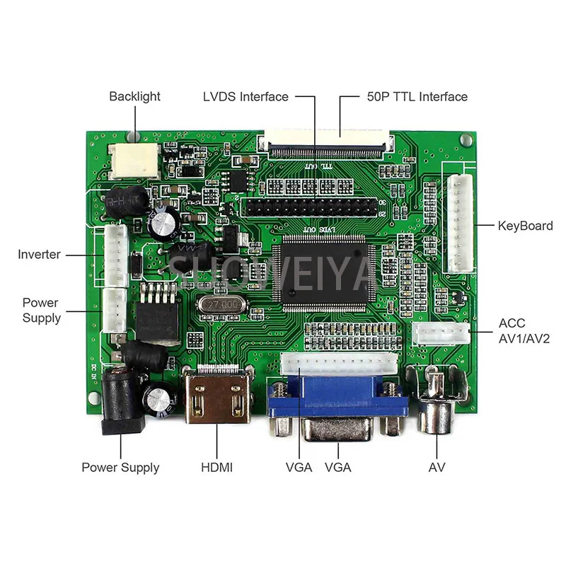 Imagem -04 - Monitor do Painel Lcd Hdmi e Placa de Controle de Vga Painel do Motorista Claa070ma0acw 70 Claa070ma0acw 800x600 Original