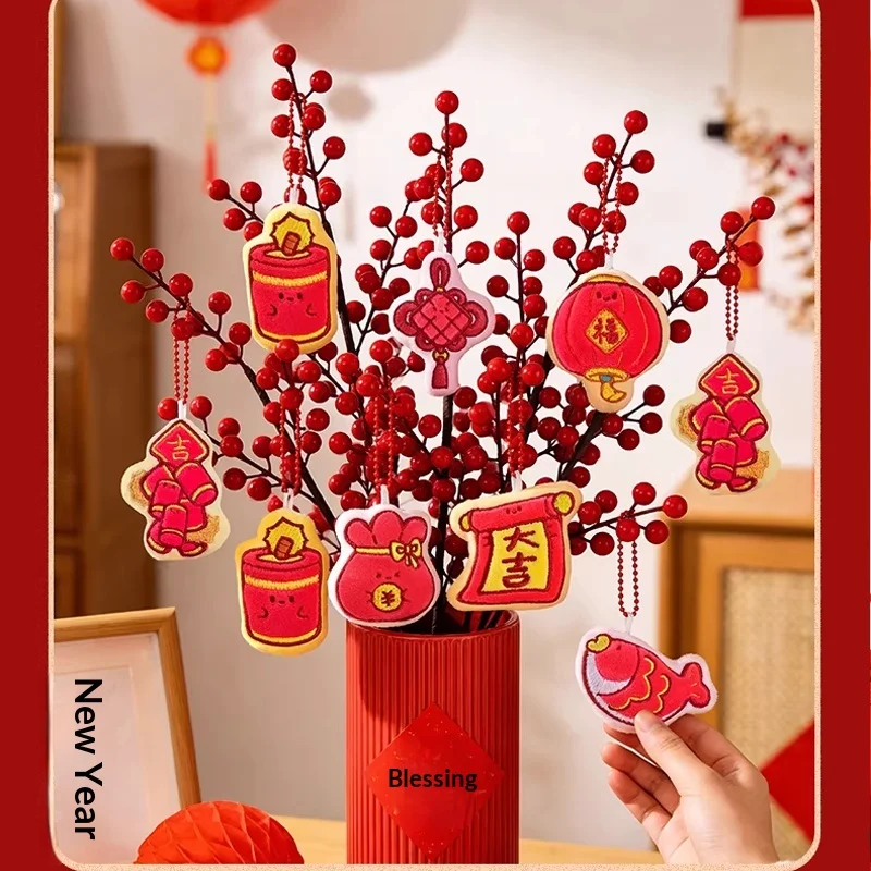 

Брелок-талисман на удачу к Новому году и Весеннему фестивалю 2026 года (Год Лошади) в подарочной упаковке, украшение для детских праздников и вечеринок