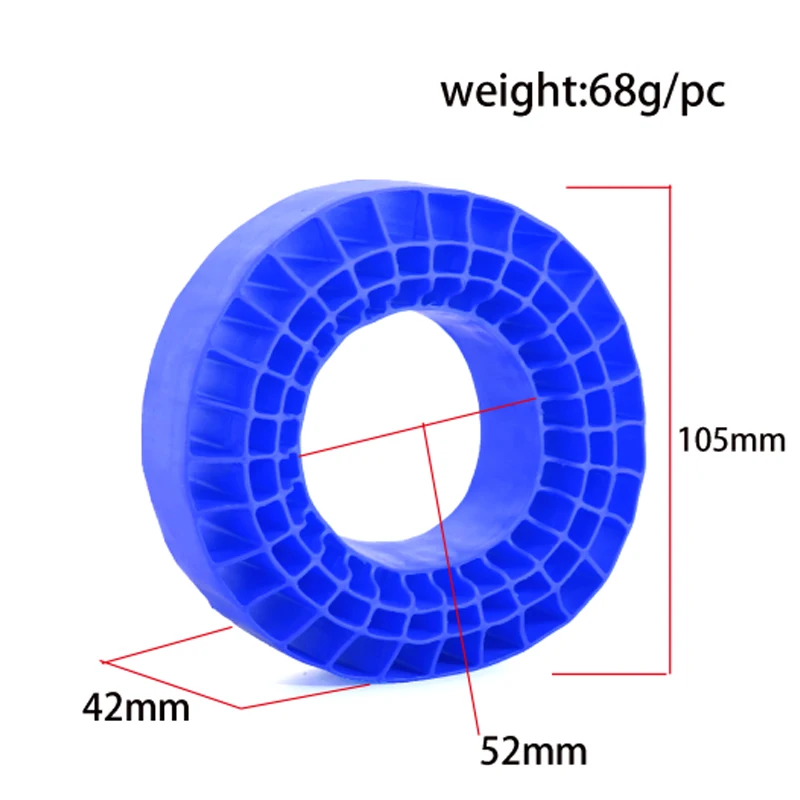 4pcs Silicone Rubber Insert Foam Fit 118-122mm (4.75