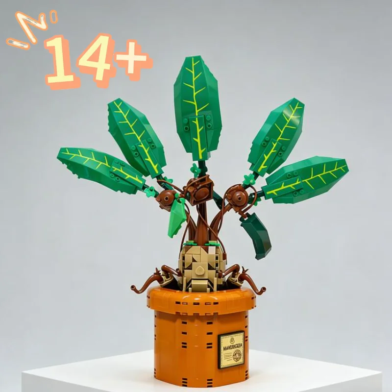 

Новые классические популярные конструкторы из 579 деталей серии «Мандела» в форме горшечного растения для коллекционеров или в качестве подарков друзьям 76433