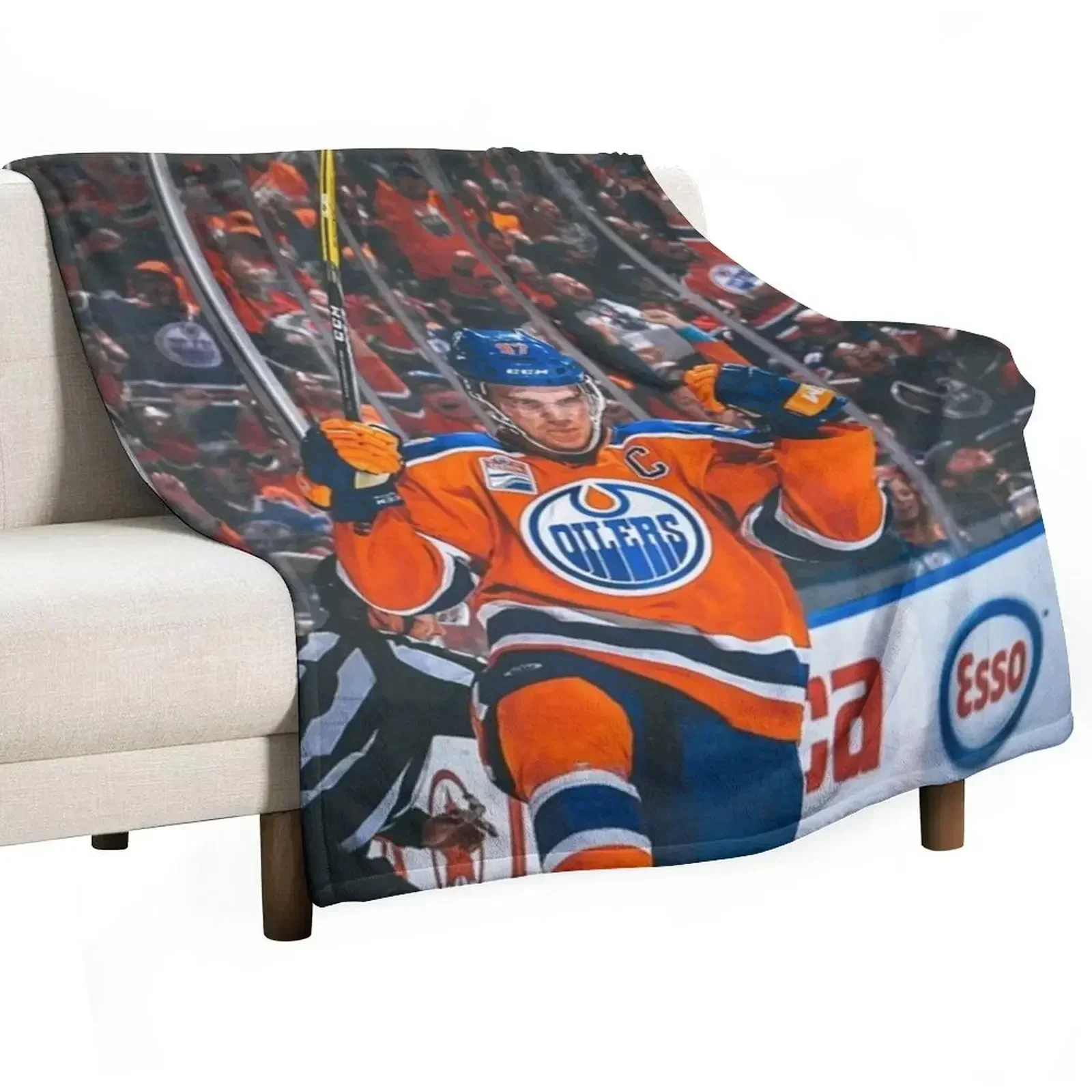 

Connor McDavid Throw Blanket valentine gift ideas Luxury Throw for babies Blankets