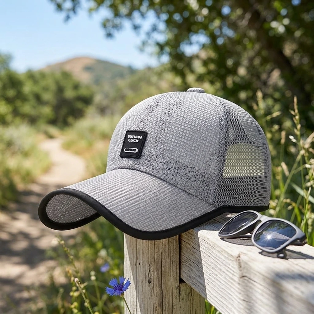 Running Gear Outdoor - Cappello da baseball traspirante in rete