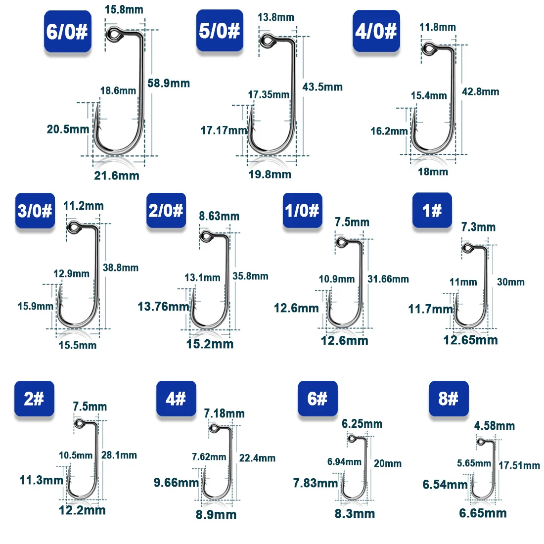 Fishing Jig Hook 50~200Pcs 90 Degree Jig Hook High Carbon Steel Long Shank  Jig Head Mold Aberdeen Hook Saltwater Fishing Tackle - AliExpress 18
