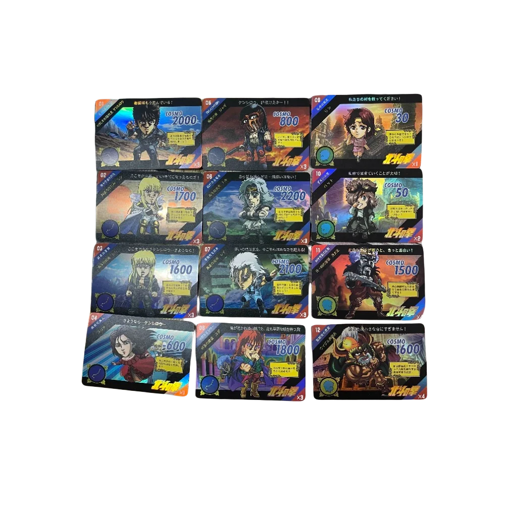 DIY HQQ Fist of The North Star YoroiDen-Samurai Troopers Complete Set of 54 Sheets Anime Peripheral Game Collection Card Holiday