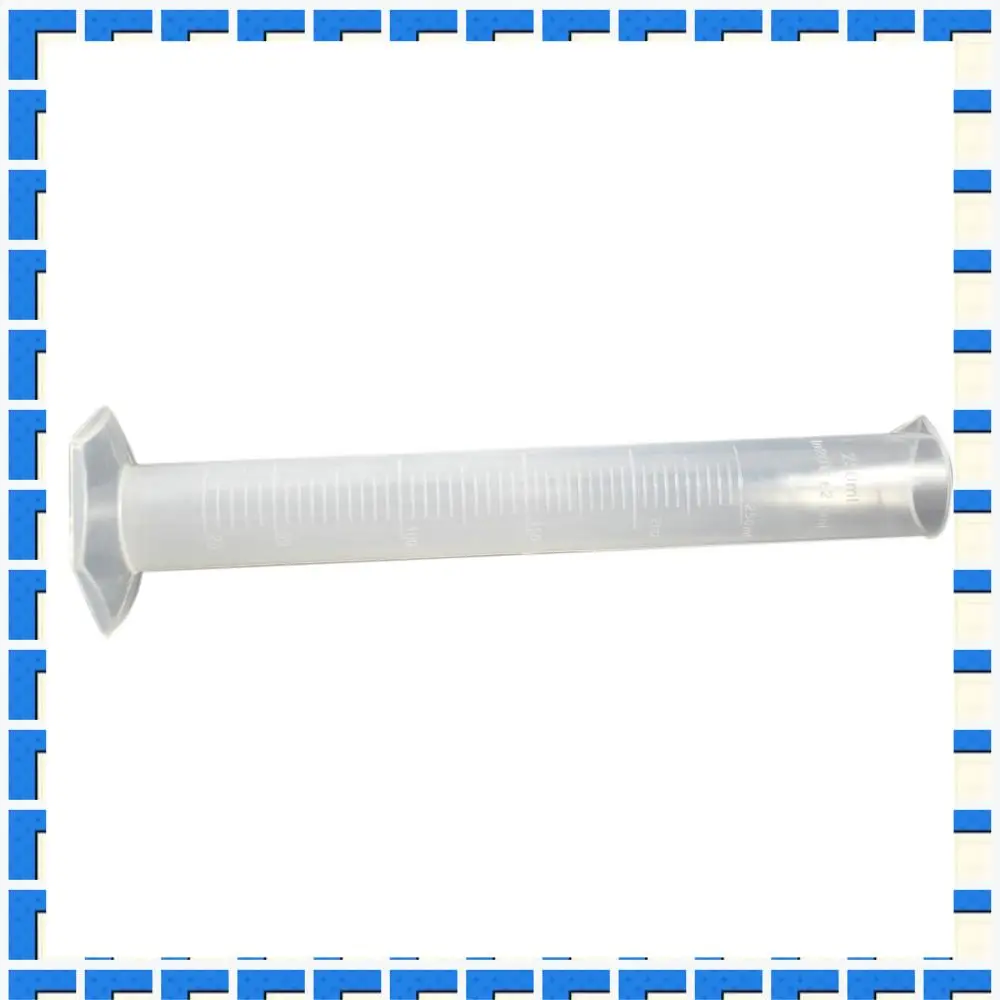 ABNG 250Ml Clear White Plastic Liquid Measurement Graduated Cylinder For Lab Set