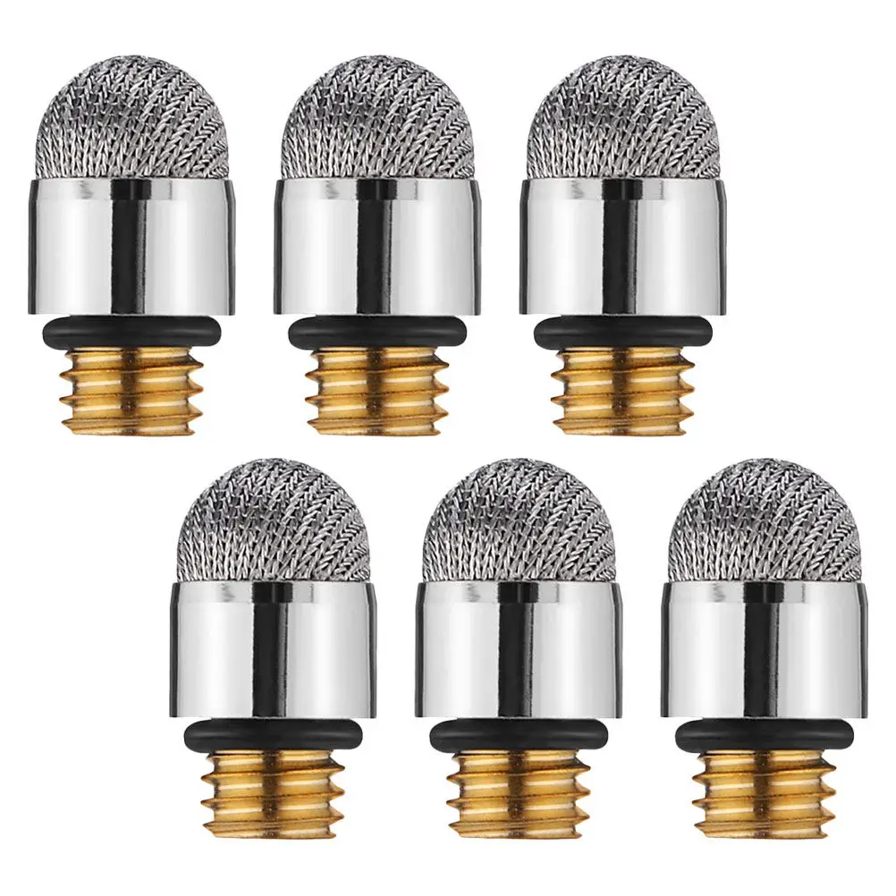 6Pcs Capacitive Stylus Pen Tips Replacement Mesh Fiber Conductive Smooth Screen Drawing Writing Supplies High Precision