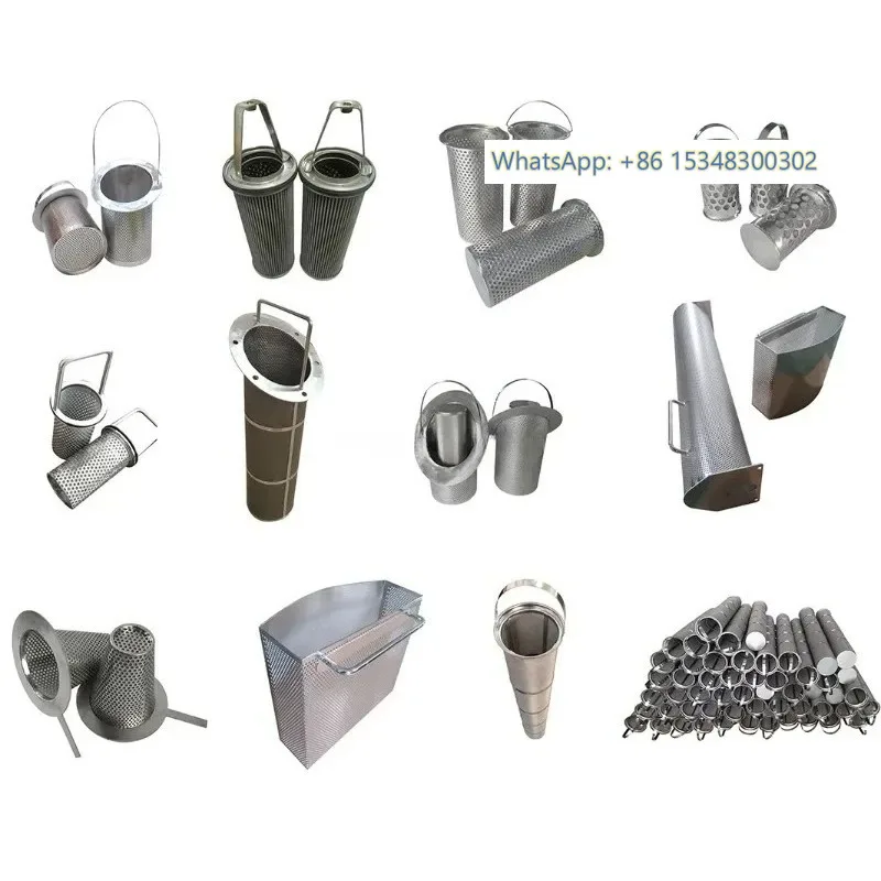 

Cylindrical basket ss304/316 sintered fibre melt pleated filter metal filter basket for industry 1PCS