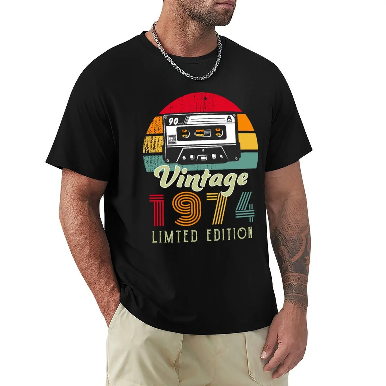 

Vintage 1974 Limited Edition Cassette - 50th Birthday T-Shirt tees sweat new gifts and t-shirts designer t shirt men