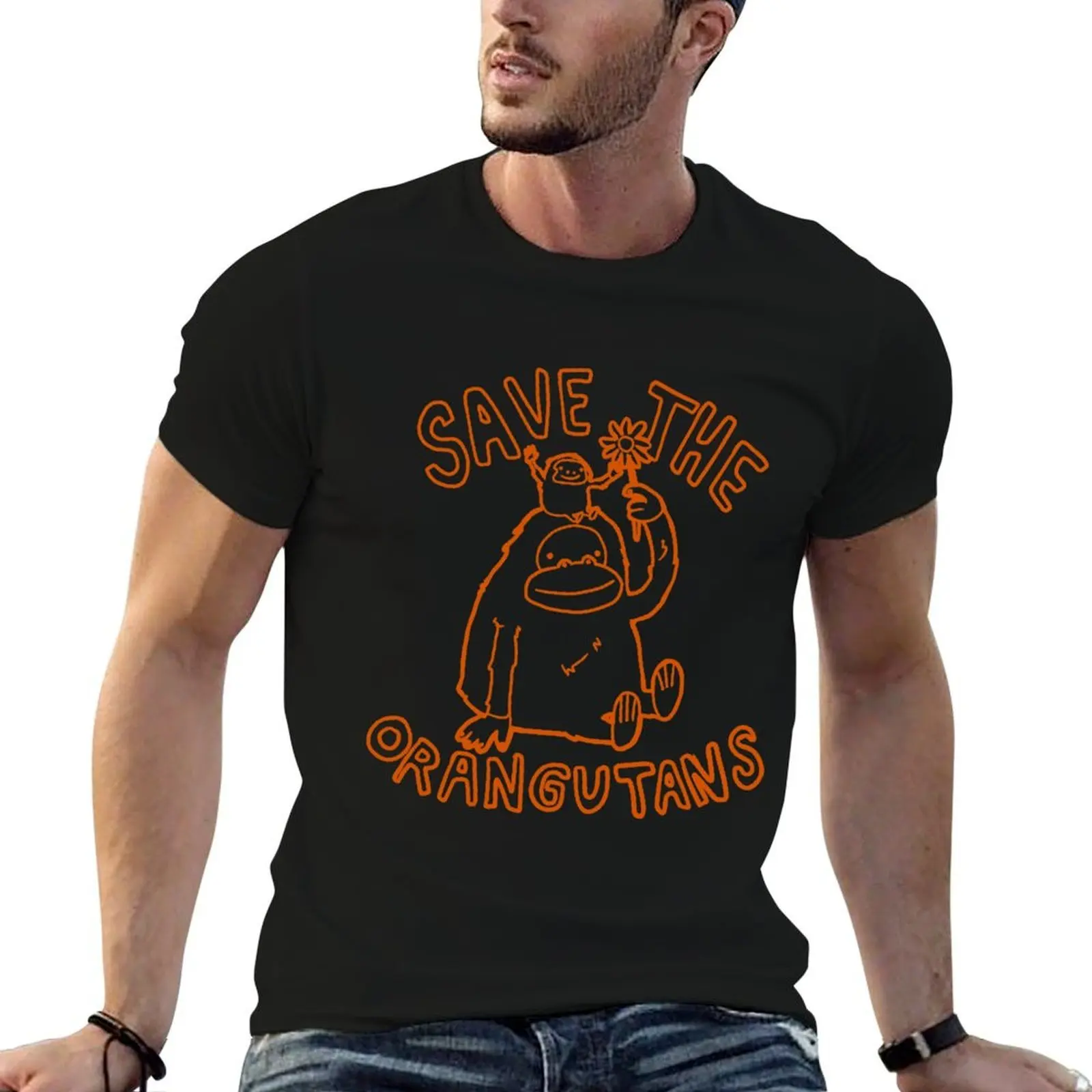 

The T-Shirt man man Orangutan man t t shirts men Save casual heavy t shirt Homage shirt cotton for plain