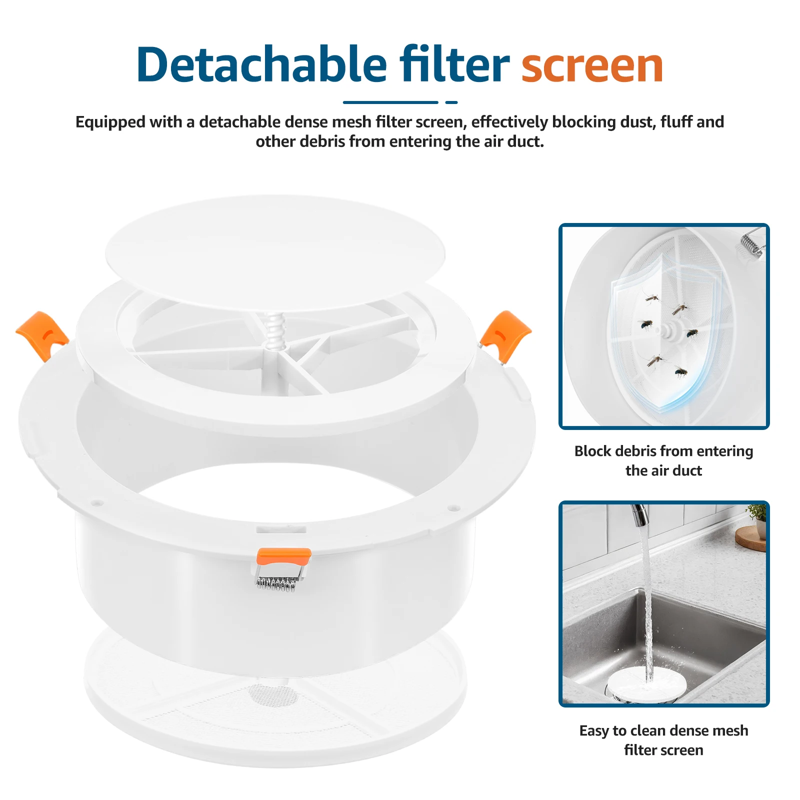 Round Vent Cover with Adjustab - Case Mesh Panel 评论和价格