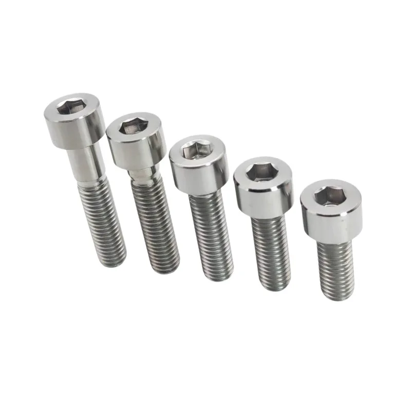1PC M12 Allen Hex Socket Titanium Bolt M12 Hexagon Cap Screw Pitch 1.25 1.5 1.75mm 20-100mm Auto Motorcycle Modifying Fastener