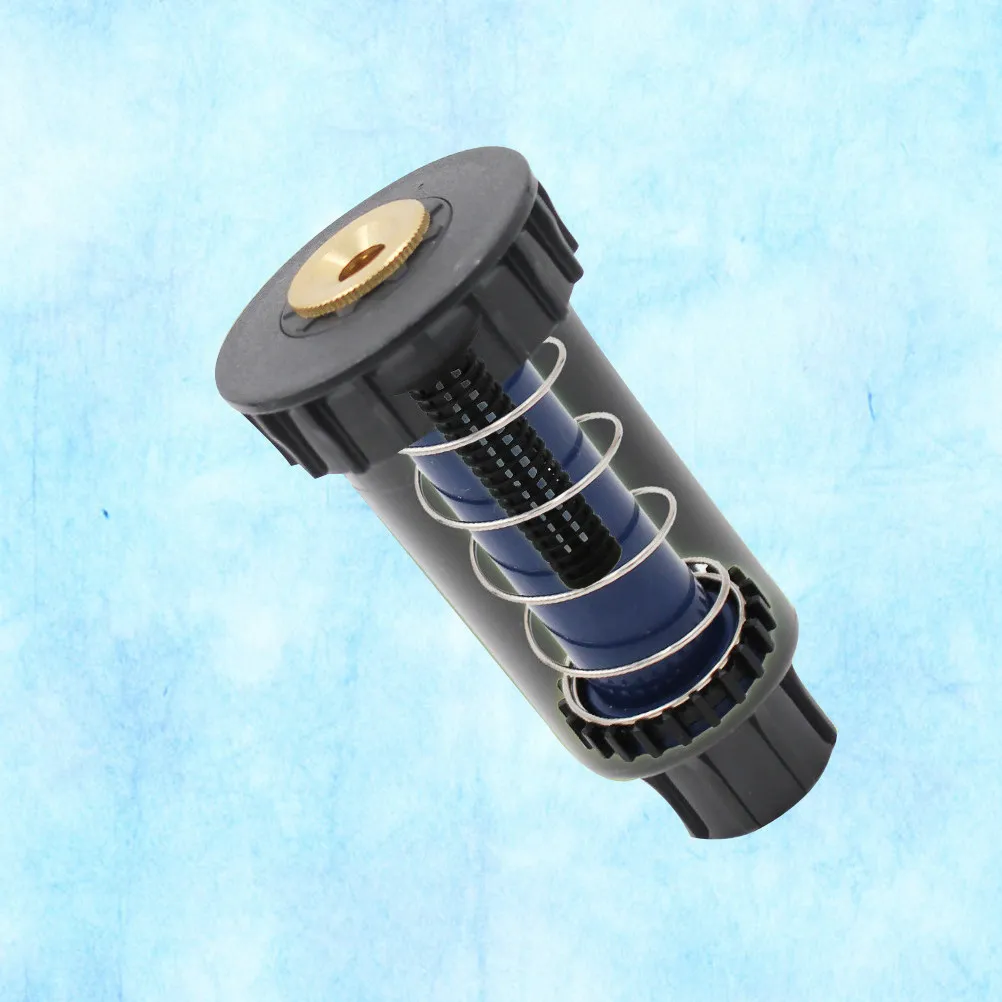 180 Degree Adjustable Plastic Pop-Up Sprinklers with Brass Nozzle Irrigation Garden Watering Cooling Nozzle for Lawn Yard Garden