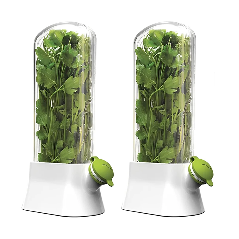 

Herb Saver for Refrigerator Vegetable Preserving Bottle Fresh Herb Keeper Pod Cilantro Saver Container for Kitchen Storing Tool