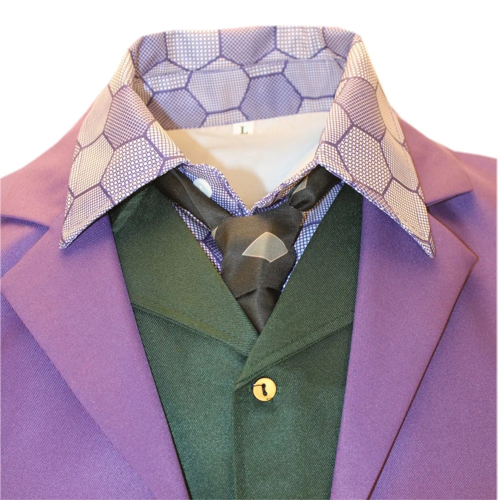 أزياء باتمان التأثيرية للرجال هيث ليدجر جوكر نسخة الهالوين فارس الظلام ملابس مثيرة نفس النمط معطف للحفلات