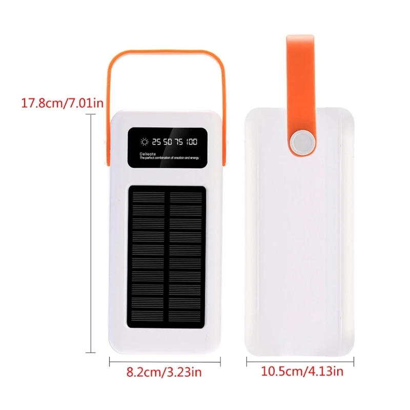 35-Slot 18650 Battery Power Bank Housing Case Only(no battery) with Night Lighting Function for Outdoor Sports