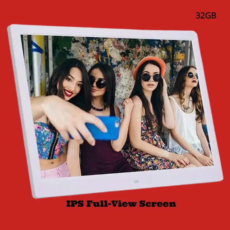 10 inch Digital Picture Photo Frame IPS Full-View Screen Photo Album 1280*800 Clock Picture Calendar Video Player good gift