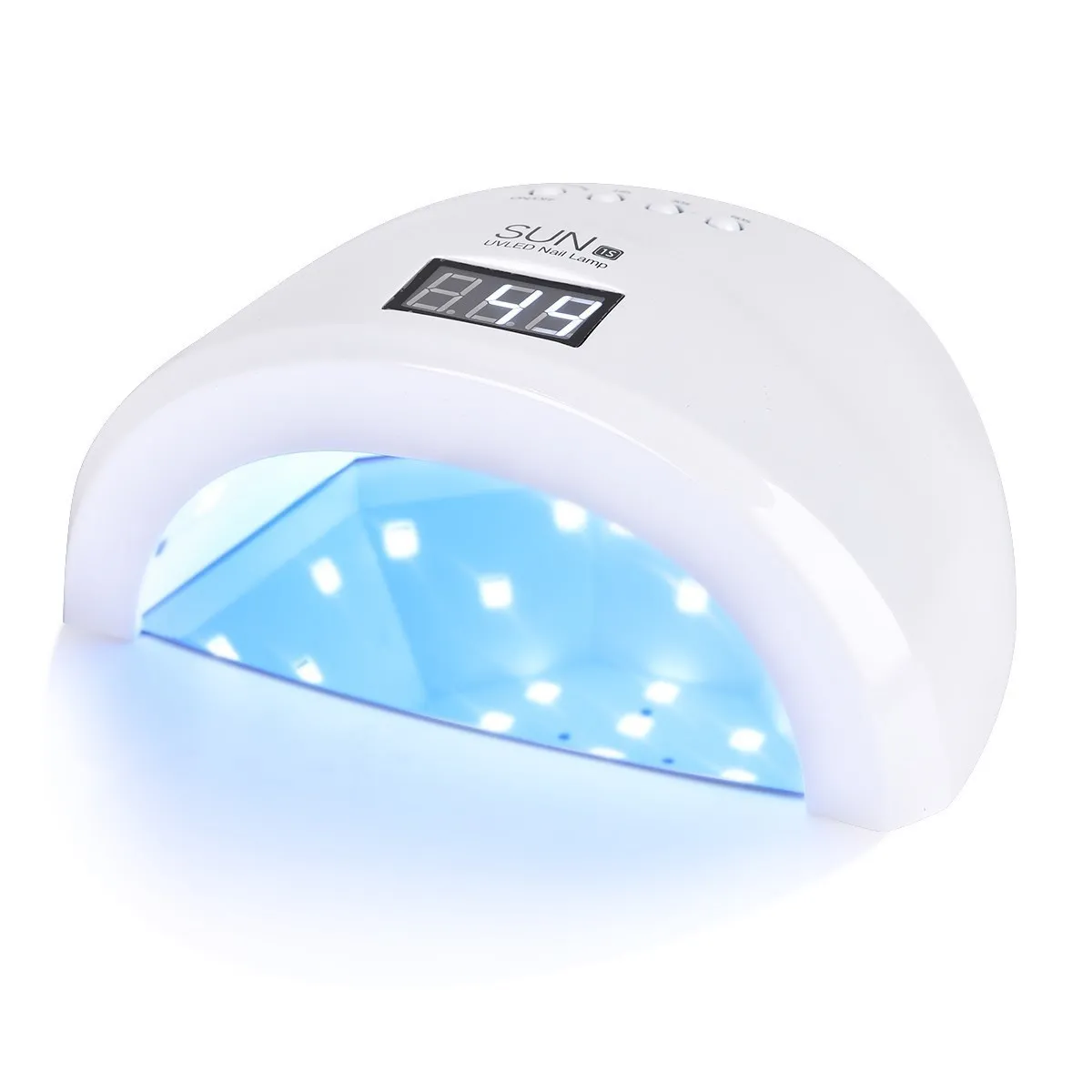 QUNZHAO UV LED 램프 네일 건조 젤 네일 도구, 매니큐어 기계용 UV 램프, LED 30 개, 48W 스위치