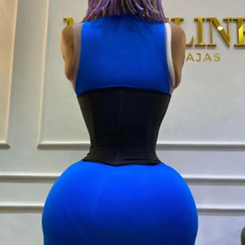 اللاتكس مدرب خصر محدد شكل الجسم ملابس داخلية النمذجة حزام حزام تخسيس البطن التخسيس غمد مشد تحت الصدر حجم كبير 6XL