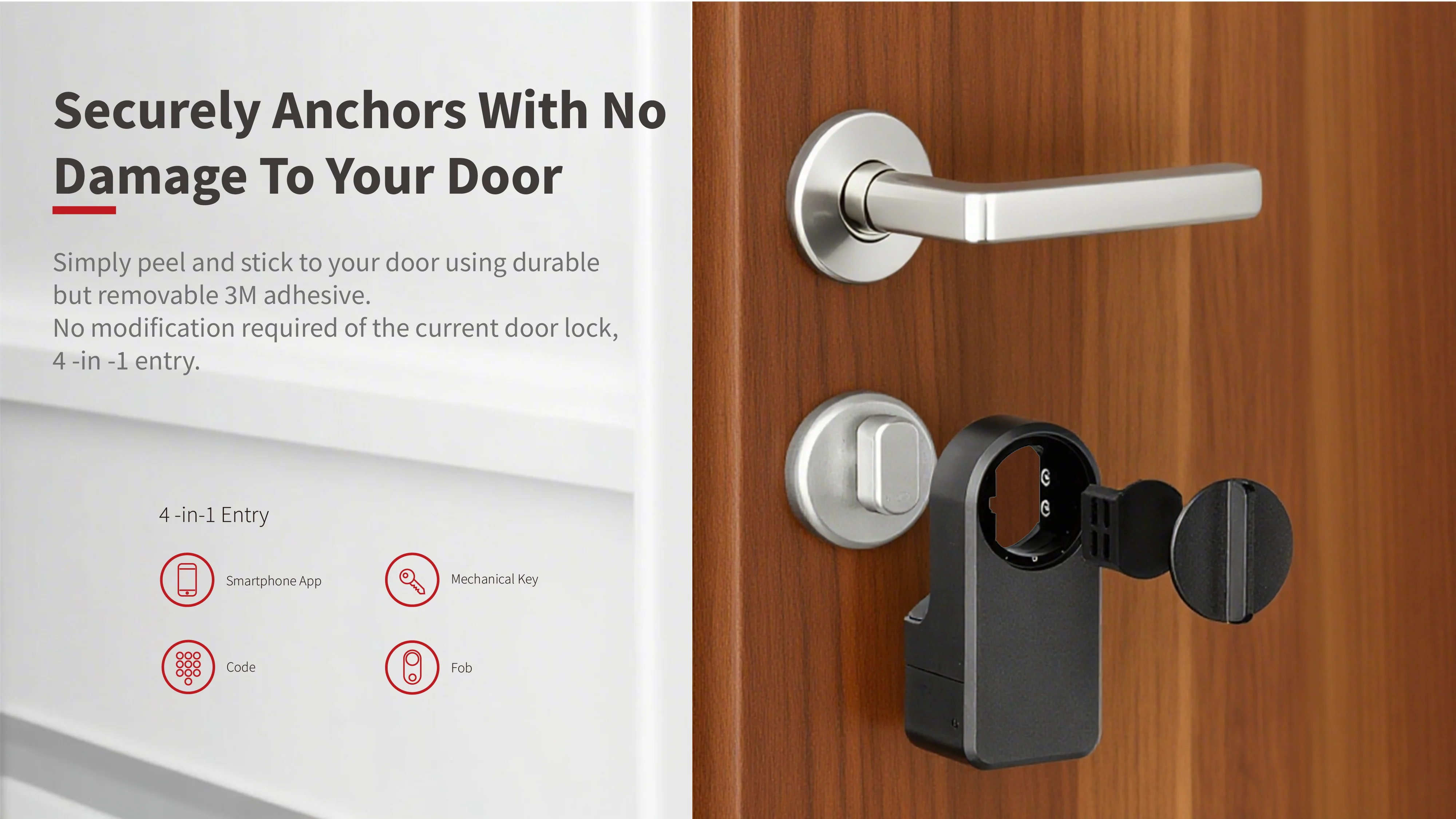 Tuya Smart Door Lock: Touchscreen Keypad, Fingerprint ID & Temporary Access Codes for Enhanced Safety, for Hotels and Apartments