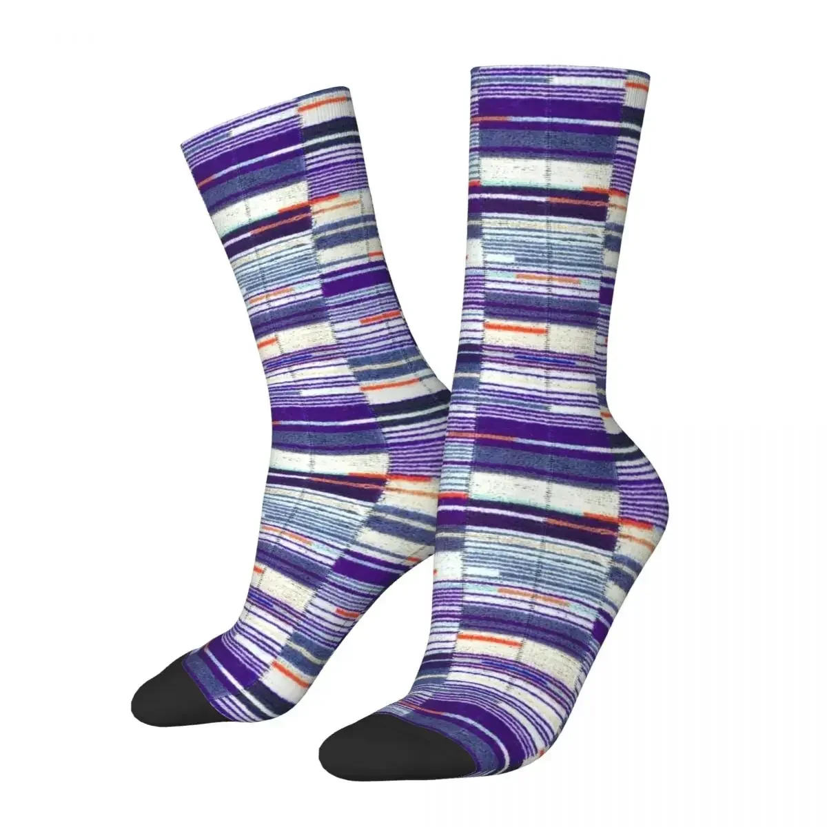 Elizabeth Line Undeground Moquette  Cover Socks Harajuku High Quality Stockings All Season Long Socks for Unisex Gifts