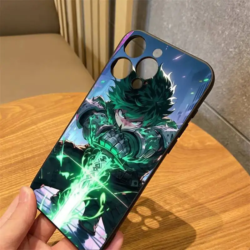 

Deku M-My Hero Phone Case For IPhone16 15 14 13 12 Mini 11 Pro XS Max X XR SE5 6 7 8 Plus Soft Silicone Cover